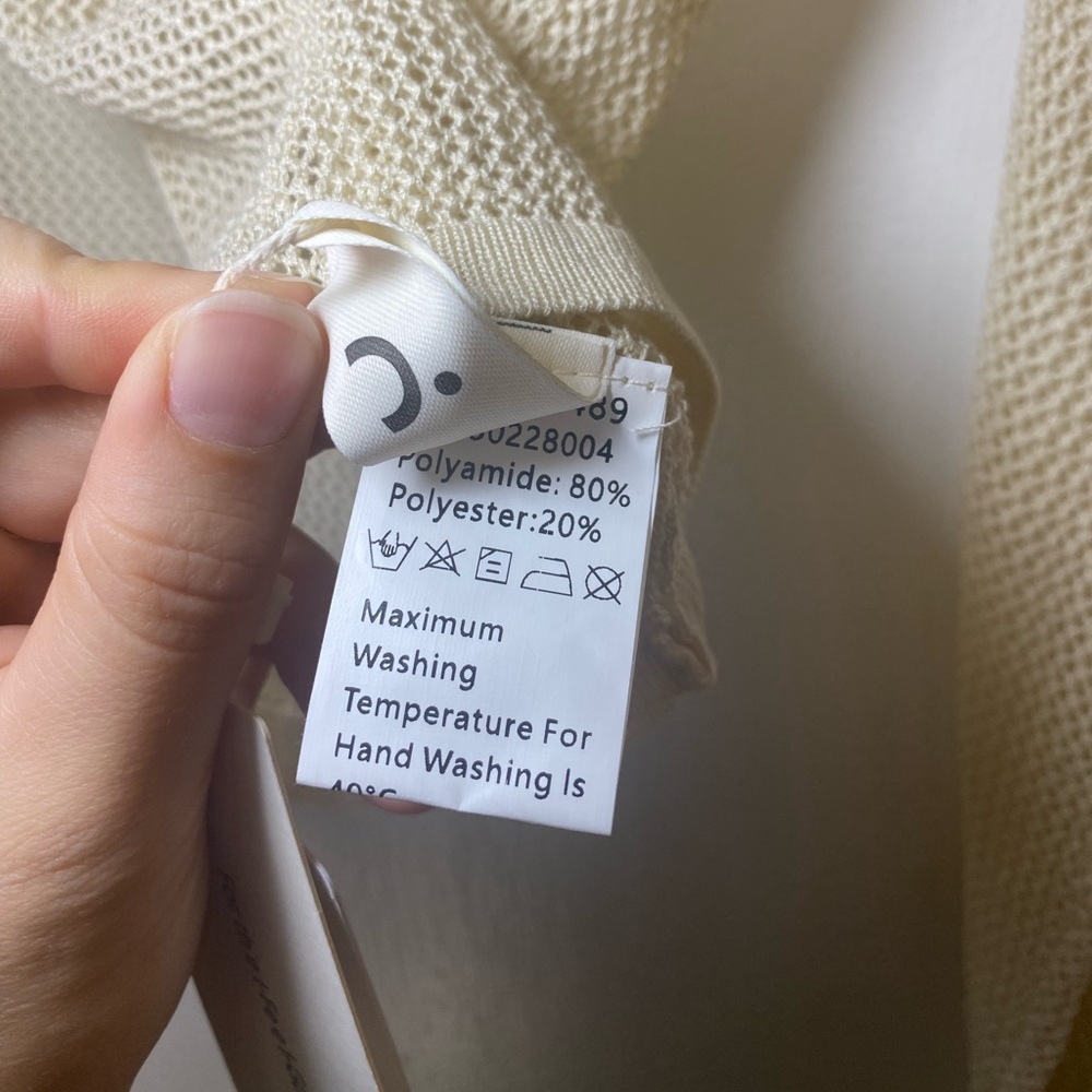 Commense Cream Knit Cardigan NWT - Picture 10 of 11